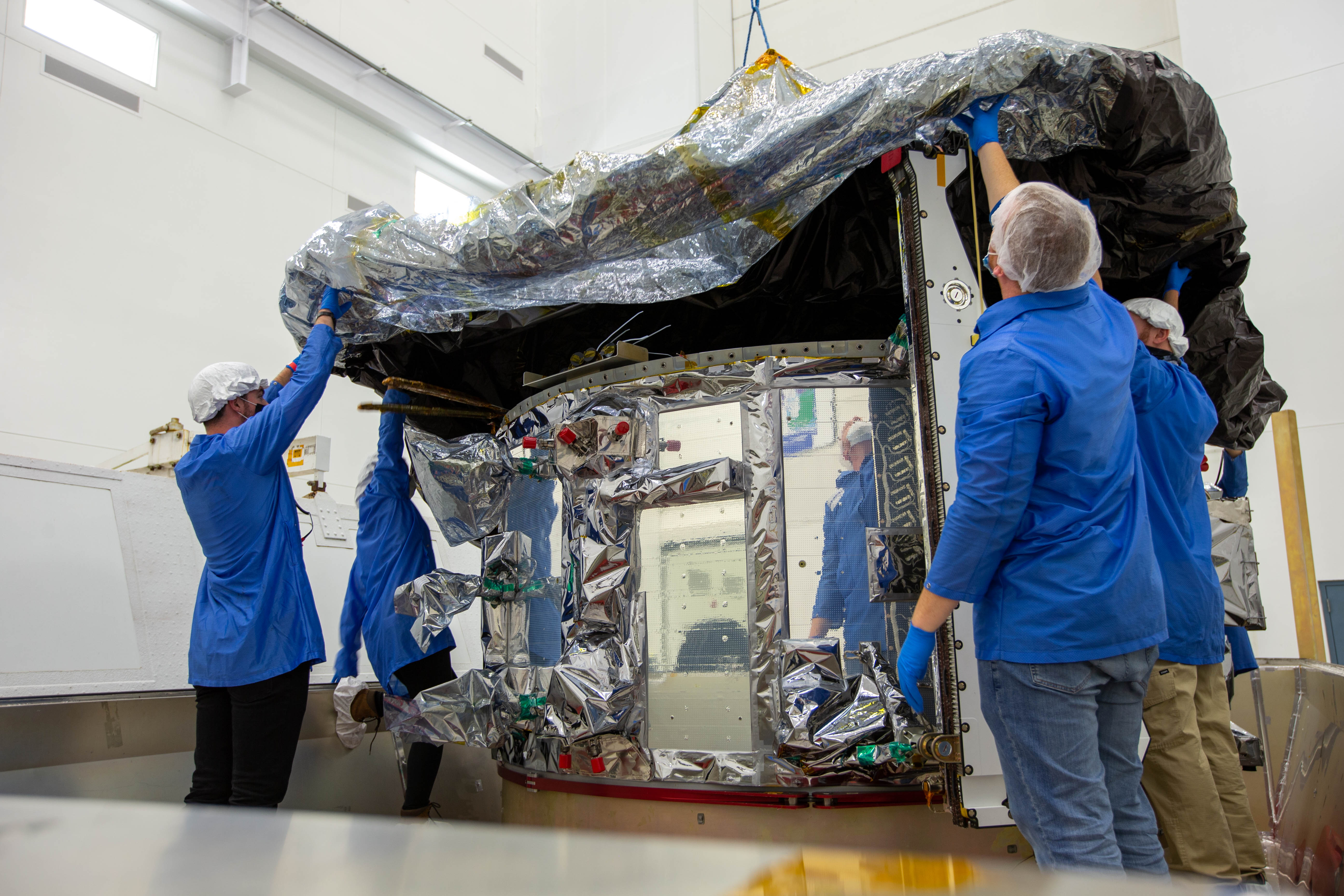 NG-14-Cygnus-Unpacking NG-14 unpacking at Wallops Island