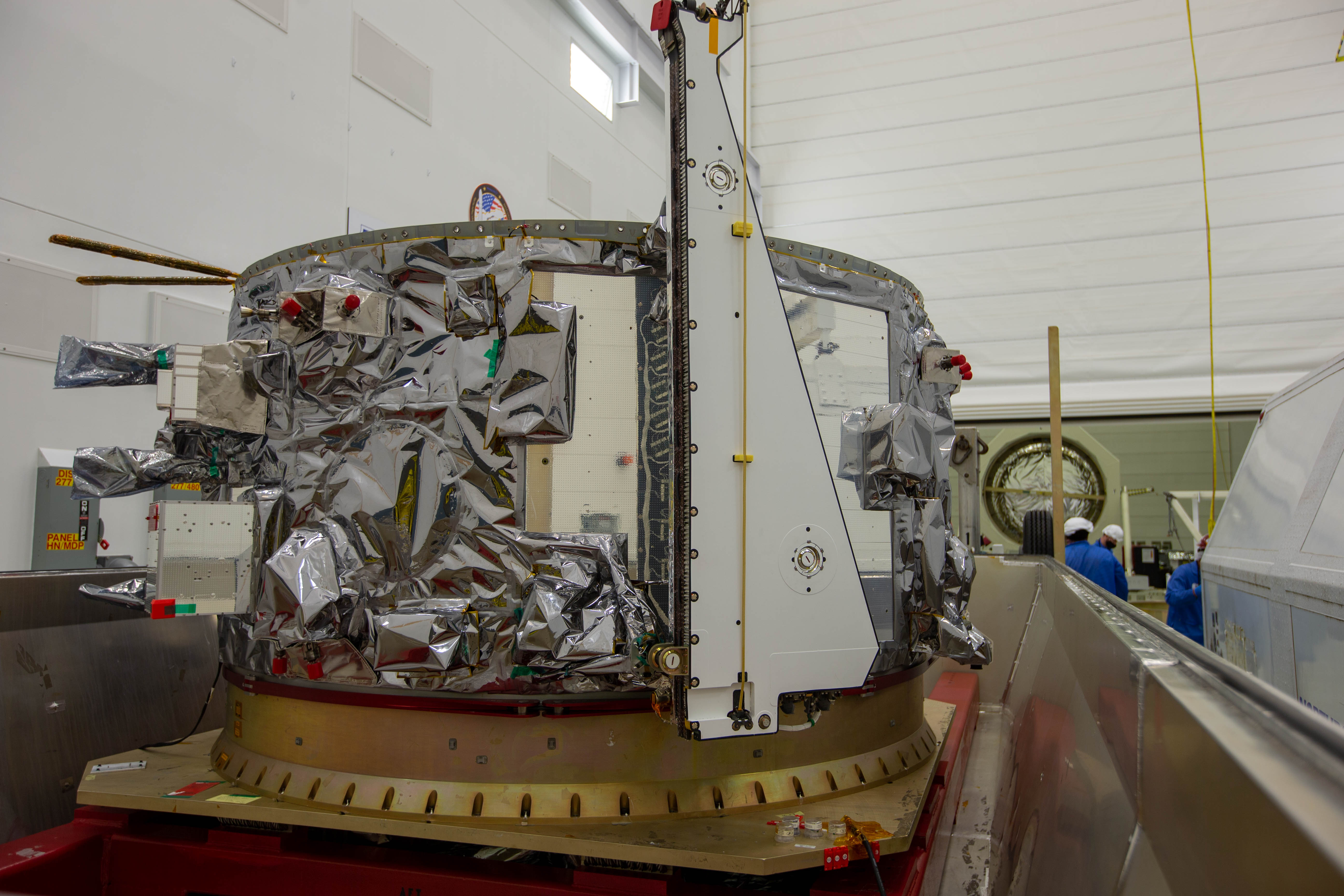 NG-14 Cynus being unpacked at Wallops