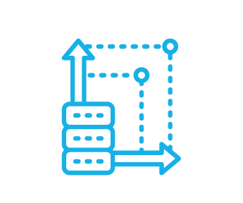 arrows and dotted lines icon