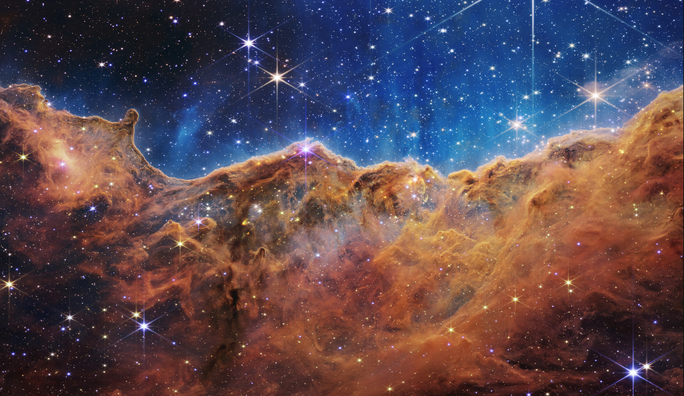 James Webb Space Telescope – www home page – Carina Nebula Time Machine to the Cosmos