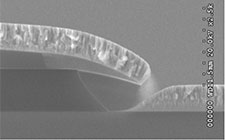 Sonoma Photonics – SEM image of Dual Layer Photoresist Lift-Off Profile SEM image of Dual Layer Photoresist Lift-Off Profile