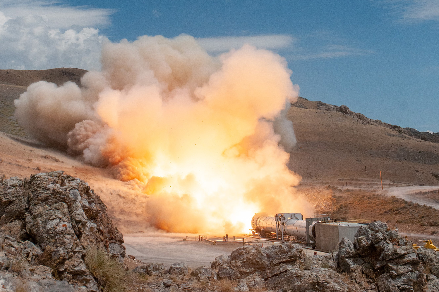 rocket motor test